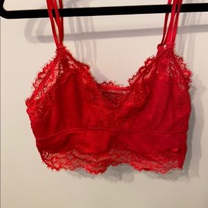 Aerie bralette, longline with lace.